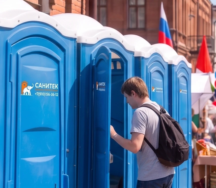 Туалетные кабины САНИТЕК для городского проекта